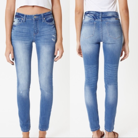 KanCan Denim - Kancan Mid Rise Super Skinny Jean-Various Sizes